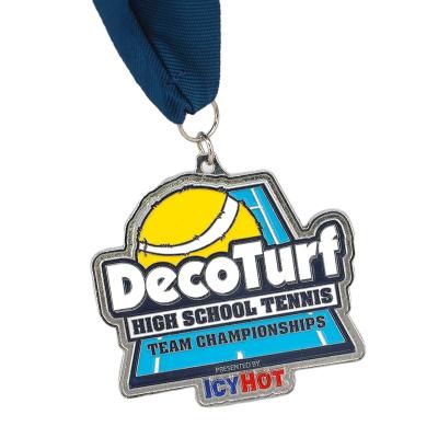 China Education Manufacture Customized Soft Enamel Gymnastics Tennis Medals for sale