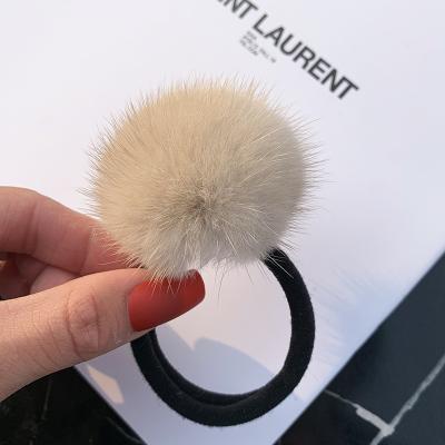 China Real Hair Decoration Women's Fur Hair Accessories Decorated Mink Fur Balls for sale