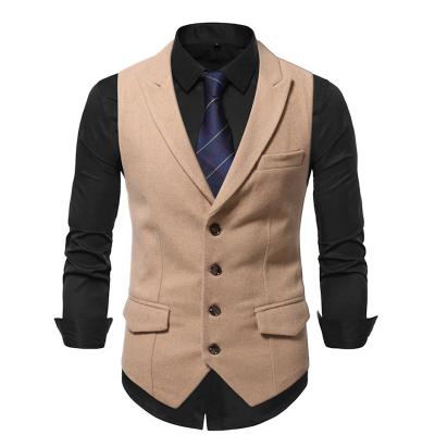 China 2021 New Waist Single Breasted Casual Winter Collar Men's OUTER WEAR Vest Gun Vest for sale