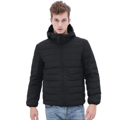 China Fashional 90% Thin White Warm Men'S Breathable Down Jacket Duck Down Cold Proof And Hooded Shorts High Quality for sale