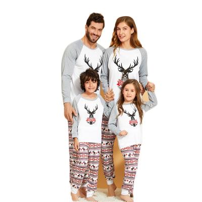 China Sleepwear Mens Womens Plus Size Christmas Thermal Sleepwear Pajamas Kids Suit Family For Autumn Winter for sale