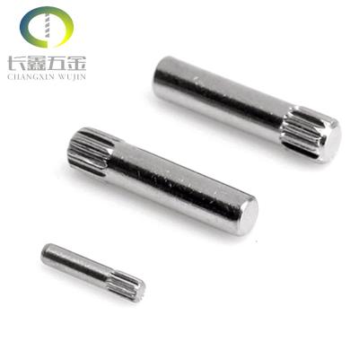 China GALVANIZED OEM Wholesale Customized ODM Stainless Steel Knurling Panhead Pins Thread Knurling Pin for sale