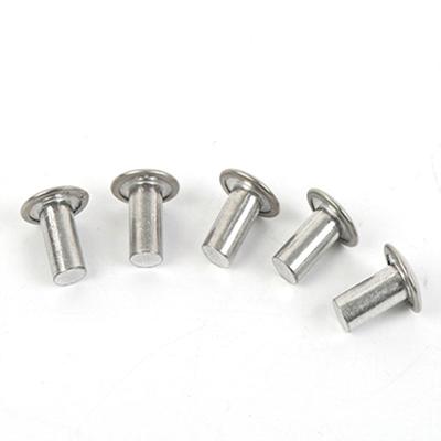 China China stainless steel factory hot sale hardware products high quality solid steel rivet and flat head rivet for sale