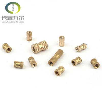 China Customized High Torque And Pull Performance China Suppliers Wholesale Brass Knurling Nuts Thread Insert Knurled Nut For Plastic for sale