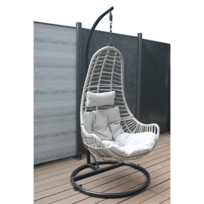 China Modern Design Dercor New Arrival Outdoor Patio Egg Swing Chair and Original Design Patio Swings Hanging Chair for sale