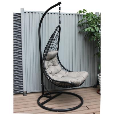 China Hot Selling Durable Frame For Egg Chair PE Wicker Hanging Chair Garden Furniture for sale