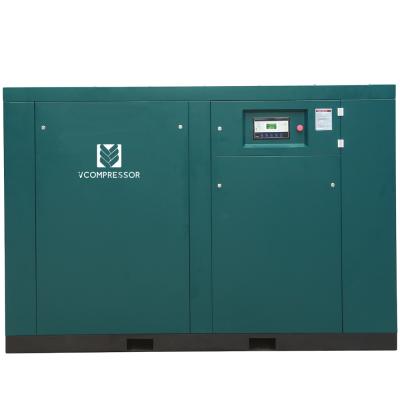 China OIL-LESS 120 HP 90 KW Air Compressor Rotary Screw Air Compressor For Laser Cutter Industry for sale