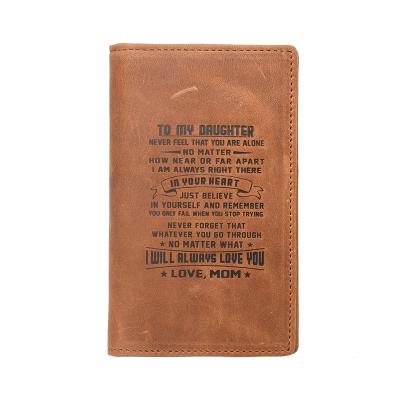 China High Quality RFID Crazy Horse Leather Bags Passport 2021 and Man Vaccine Wallet Card Holder Leather Passport Real for sale