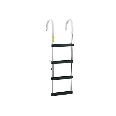 China 2021New Folding Ladders Telescoping Pontoon Stainless Steel Boarding Ladder for sale