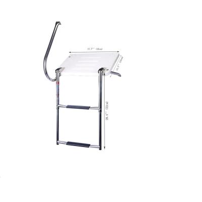 China Outdoor Boat Swim Fiberglass Platform With 2 Step Ladder for sale