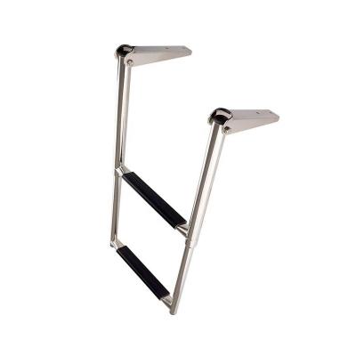 China Telescopic Step Ladders 2 Stainless Steel Above Deck Telescoping Step Ladder for sale