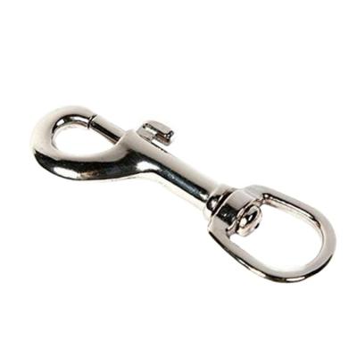 China General Industry Nickel Finish Swivel Round Snap Eye Bolt Hook for sale