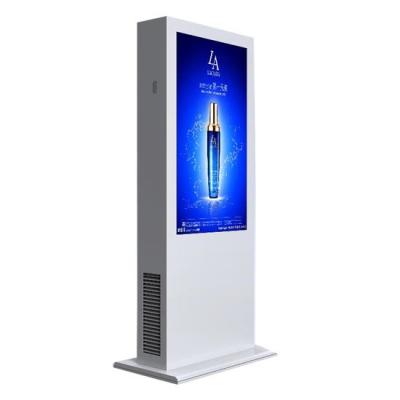 China 55 Inch High Brightness IP65 Floor Standing Outdoor Digital Signage All Weather Working for sale