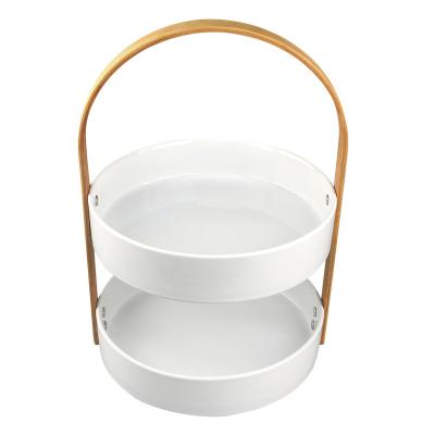 China 2021 Beauty Design Good Quality Sustainable Modern Cake Stand Snack Dish Set for sale