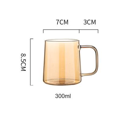 China Cheap Viable High Borosilicate Clear Single Wall Beer/Juice/Milk Glass /Coffee Mug Fashion Price Ins Mug for sale