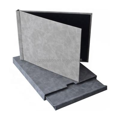 China Leather Fabric A4 Photo Album Book Cover With Clamp System And Box for sale