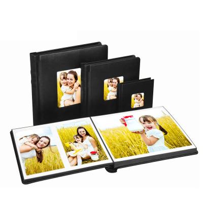 China PU Factory Custom Arc-Shaped Spine Square Self-Stick Albums for sale