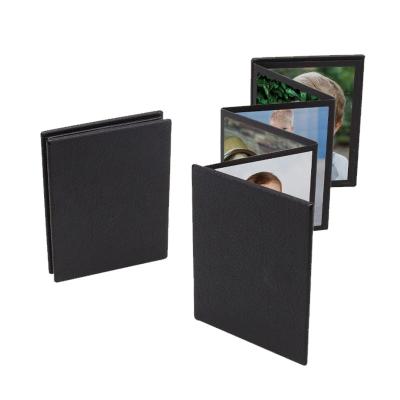 China Black Mini Accordion Self-Stick Photo Album PU 2.5x3.5 for sale