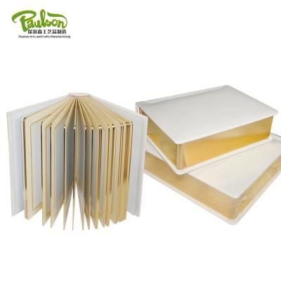 China Custom PU hardcover slip-in with gilding pages albums for sale