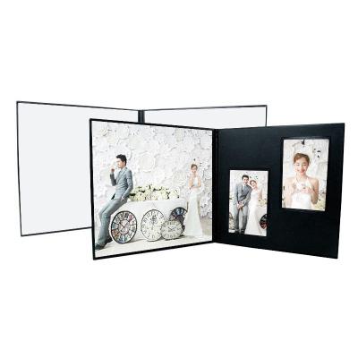 China Leather MDF Hide And Stick Photo Frame Folder for sale