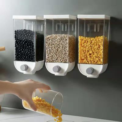 China 2022 Freshness Preservation Hot Selling Design Barrel Grain Container Storage Boxes Grain Dispenser Wall Hanging Special Type for sale