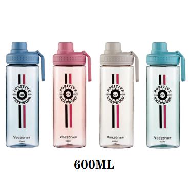 China Traditional Portable My Transparent Water Bottle Sports Plastic Water Bottle 600ML for sale