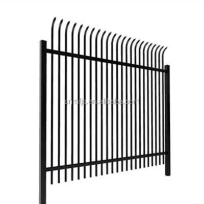 China USA Standard 6x8ft Fixture Classic 3 Rail Easily Assembled Galvanized Steel Fence Poles Garrison Fence Anti Climb Security For Residential for sale