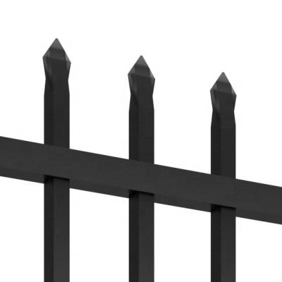 China Best Quality ISO9001 Steel Fence Wholesale Panel Metal Black Easily Worked Tubular Steel Fence for sale