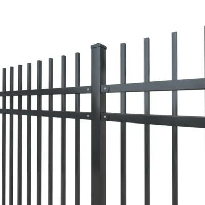 China Easily Assembled Cheap Metal Fencing Homes And Garden Rod Tubular Top Picket Steel Fence for sale