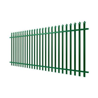 China Easily Assembled Color Green Or White Powder Coated W And D Section Palisade Security Fence for sale