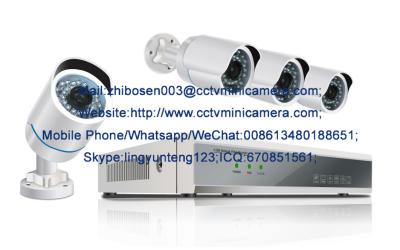 中国 4 CH PLC Home Security System 720P/960P/1080P HD CCTV System P2P Cloud Service 販売のため