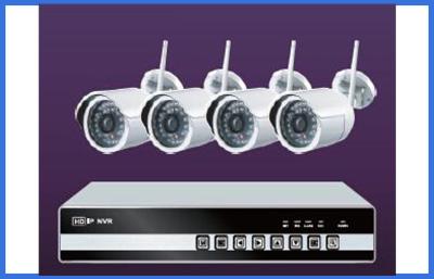 China 4pcs 720P/960P/1080P equipo inalámbrico del CCTV de las cámaras NVR 4Channel en venta