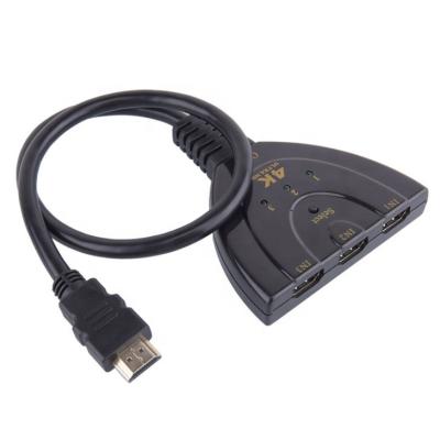 China Camera 3 Input 1 Output 4k HDMI Switch Cable for Apple TV, Fire Stick, HDTV, PS4, Game Consoles, PC and More for sale