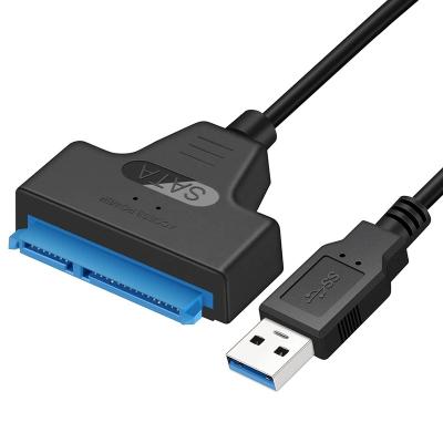 China Plastic SATA to USB Cable Adapter Converter, USB 3.0 to SATA III Hard Drive for SSD and 2.5 Inch HDD Data Transfer, Support UASP for sale