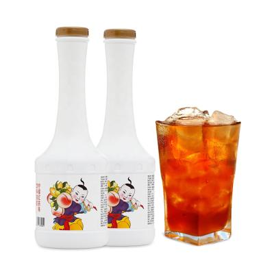 China New Products Natural Hot Delicious Lemon Double Happiness 1.2kg Black Tea Concentrated Fruit Juice for sale