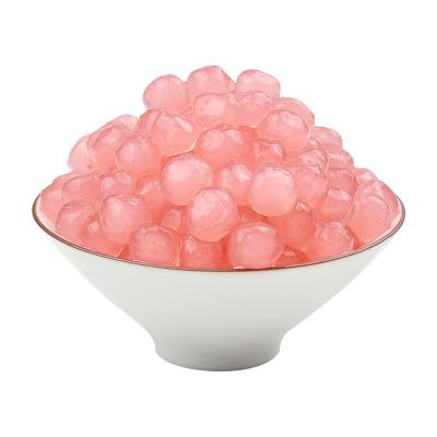 China 1 Cardboard Easy Double Happiness Quick Cooking Sakura Flavor Tapioca Pearls Pink for Bubble Tea or Milk Tea for sale