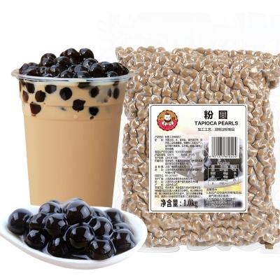 China Pearl Milk Tea Double Happiness Classtic Tapioca Pearls Black Boba Balls For Bubble Tea for sale