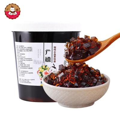 China Natural Hot Selling Coffee Jelly Topping Used For Boba Konjac Smoothies, Bubble Tea, Coffee Jelly For Drinks for sale