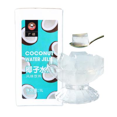 China Natural New Product 1L Double Happiness Coconut Water Jelly For Tea Or Bubble Pudding for sale