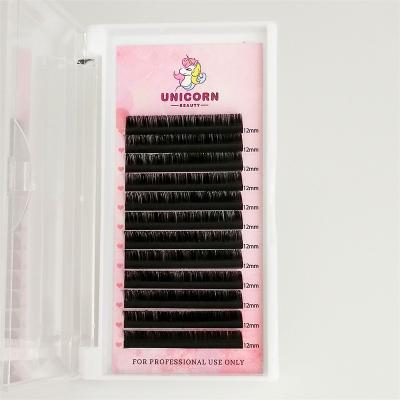 China Professional Full Volume Eyelash Extensions 0.07 C Curl 8mm-15mm Soft Volume Eyelash Extension Premium Silk Strands For Salon for sale