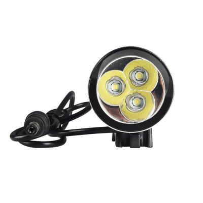 China Aluminum Alloy High Power 3LED Bicycle LED Light Rechargeable Bike Multi-fuctions Front Light for sale