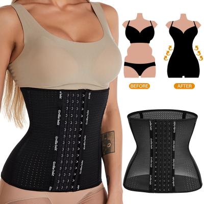 China Antibacterial Waist Cinchers Shaper Corset Women Tummy Control Underwear Girdle Slimming Trainer Black Wrap Waist Support for sale