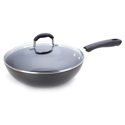 China Cast Iron Wok Pan Non Stick Cheap Gas Viable Chinese Wok Wholesale for sale