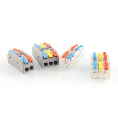 China Power SPL 2 3 Mini Wire Connectors Terminal Block 2/3 Pin Cable Splitter Led Light Electric Wire Quick Connector for sale