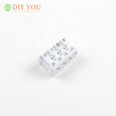 China 923-4 Power Press 4 Pin Quick Led Lighting Strip Power Flatness Connector Electrical Wire Connectors Assign Terminal Block for sale