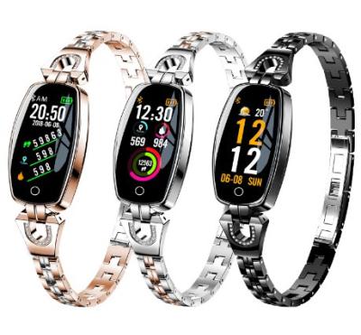 China 2019 Women's H8 Luxury Fitness Smart Wristband Watch Lady H8 Smart Wristband Watch for sale