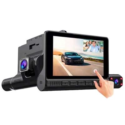 China 2021 New Arrival New Arrival Car Full HD 1080P 3 Black Box Lens Dash Cam 2021 Front And Rear Camera Inside Camera Car DVR Car Dash Camera for sale