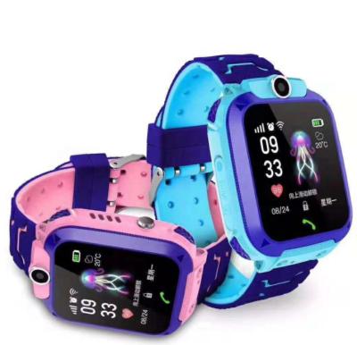 China 2021 Touch Screen Child Health S12 SOS Watch GPS Position Silicone Watch Books With Games For Vidhon Kids Square Watch for sale