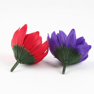 China Handmade Soap Flowers Lotus Aster Artificial Flower Head Valiente Colorful Valentine's Day New Design DIY Soap Mother's Day INUNION Home Decor for sale