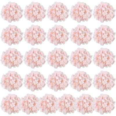 China DIY Gift High Quality Medium Artificial Silk Hydrangea Flower Head For Wedding Decoration for sale